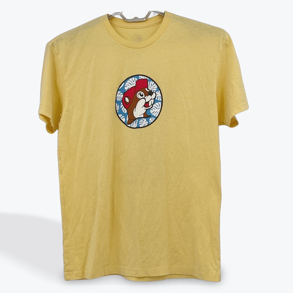 Buc-ee's AL Alabama Yellow Graphic T-Shirt Men's Short Sleeve Souvenir